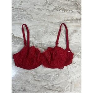 Victoria's Secret Sz 36D DREAM ANGELS Wicked Unlined Lace Balconette Bra.